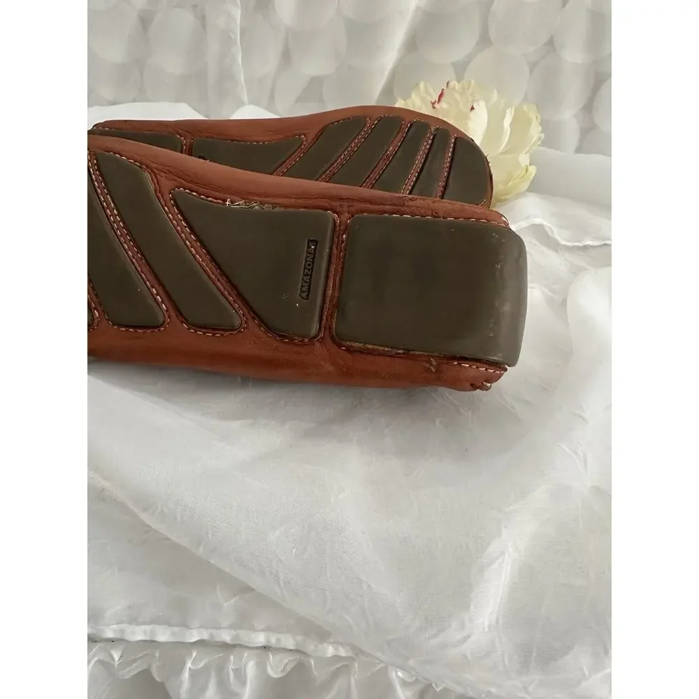 Robert Zur Mens size 11 M Brown GLOVE Leather Driver Loafers Moccasin Shoes